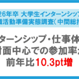 26卒のインターンシップ参加率は85.6％、株式会社マイナビ調査