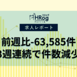 【2024年9月第5週 アルバイト系媒体 求人掲載件数レポート】前週比-63,585件、3週連続で件数減少