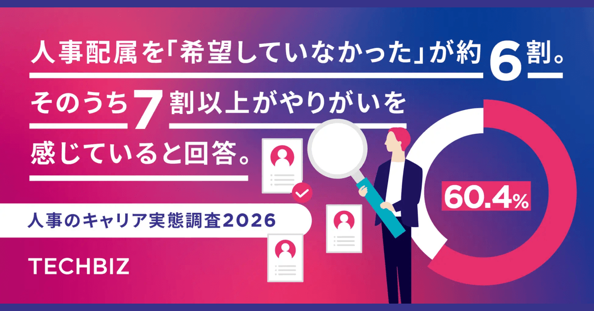人事の6割は”望まない配属”だった。それでも7割以上がやりがいを実感。「人事」という専門職の知られざるキャリア実態